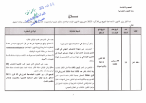 وزارة الشؤون الاجتماعيةبلاغ فتح مناظرة خارجية بالإختبارات لإنتداب متفقدين للشغل