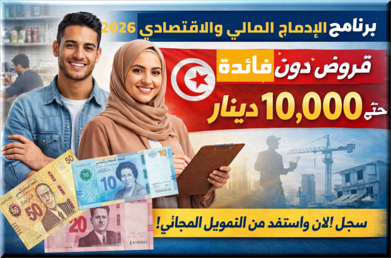 التسجيل في قرض 10 آلاف دينار وزارة التشغيل تونس