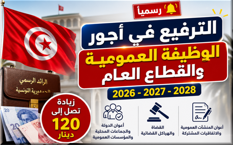 الزيادة في الأجور 2026 تونس