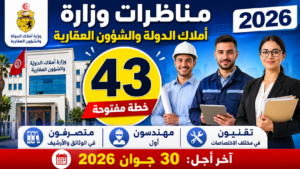 مناظرات وزارة أملاك الدولة 2026