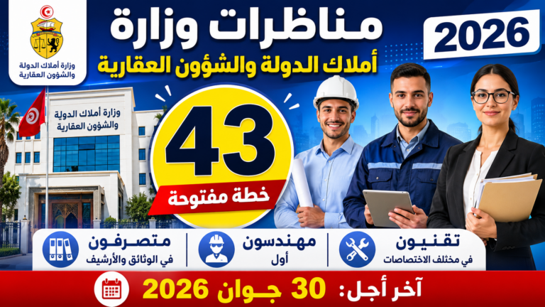 مناظرات وزارة أملاك الدولة 2026