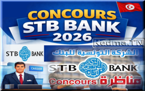 مناظرة الشركة التونسية للبنك لانتداب 279 خطة أعوان وإطارات – Concours STB Bank مناظرة الشركة التونسية للبنك STB BANK
