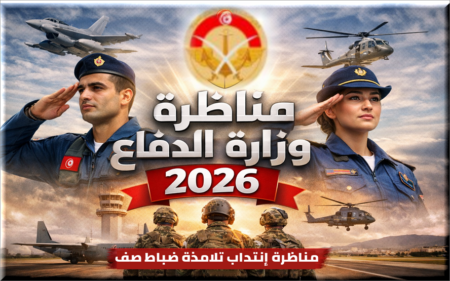 وزارة الدفاع الوطني: مناظرة إنتداب تلامذة ضباط صف (جيش الطيران) للحصول على شهادة الإجازة الوطنية